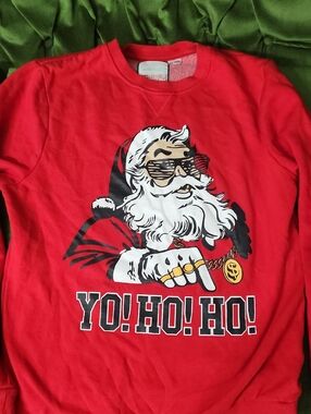 Funny Christmas Sweater Santa - YO! HO! HO!